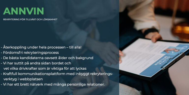 Annvin - Nu startar vi rekrytering i Göteborg
