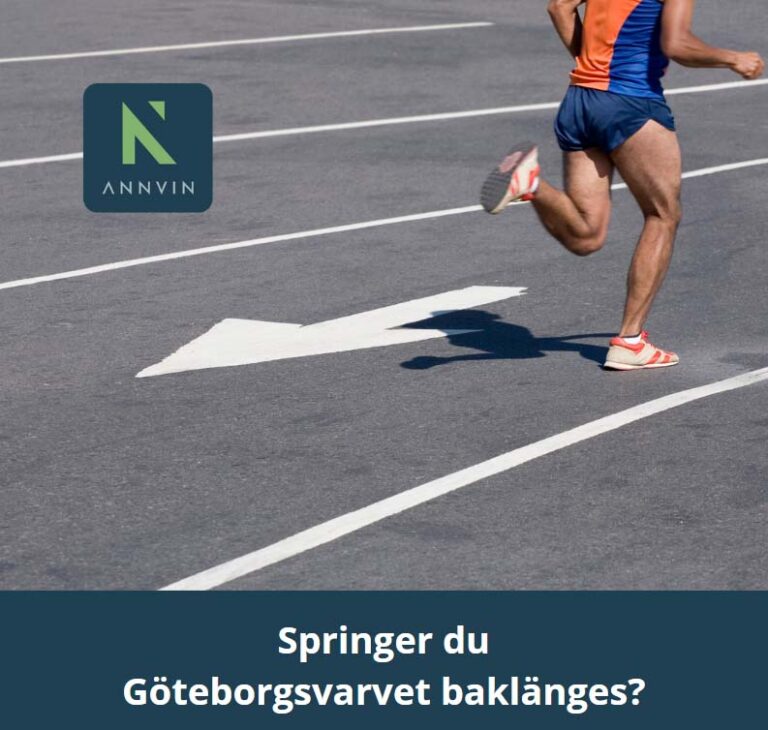 Springer du Göteborgsvarvet baklänges